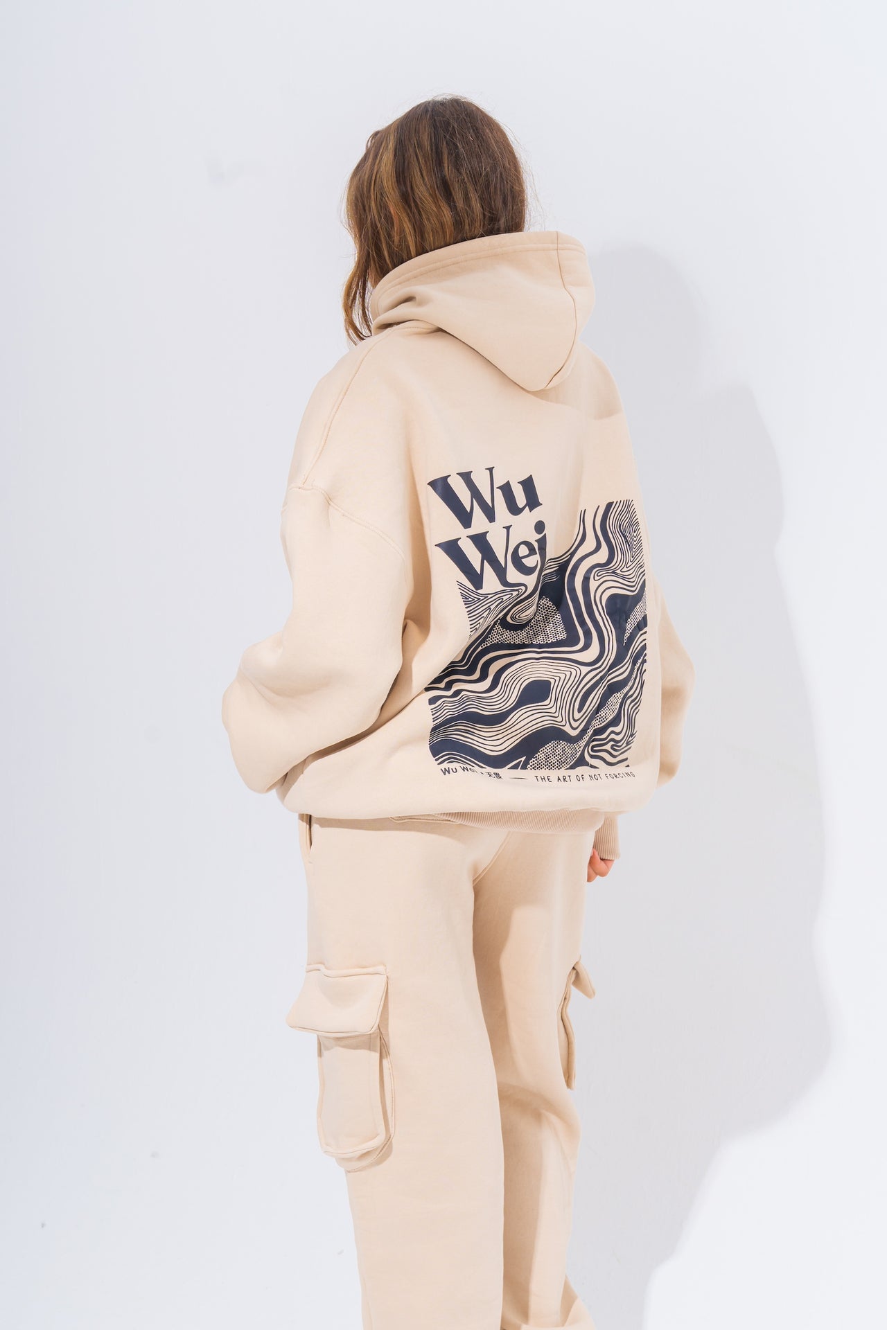 Wu Wei Cream Hoodie