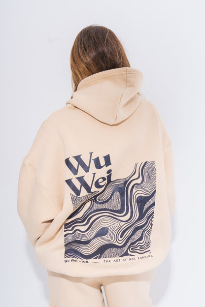 Wu Wei Cream Hoodie