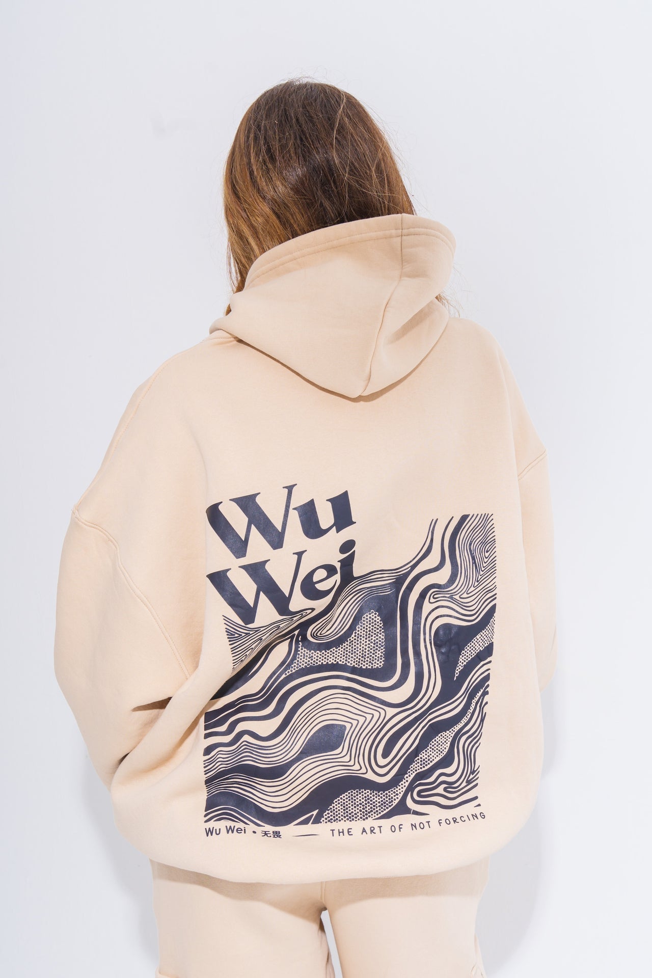 Wu Wei Cream Hoodie