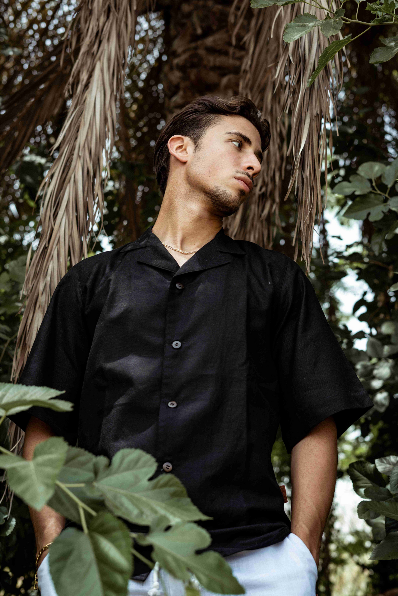 Black Linen Shirt