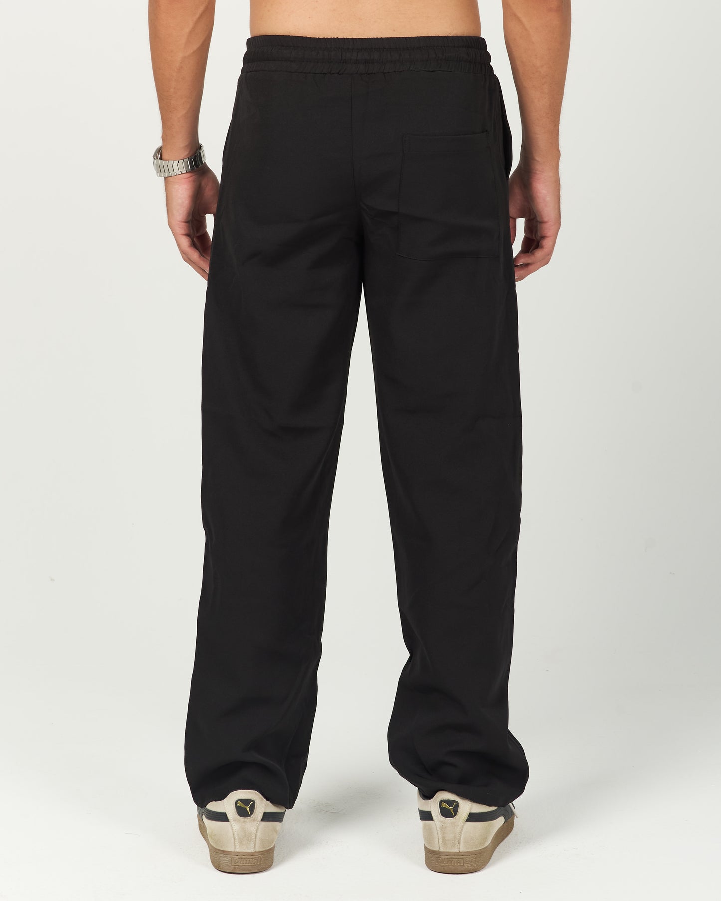 Black Comfort Fit Jogger Pants