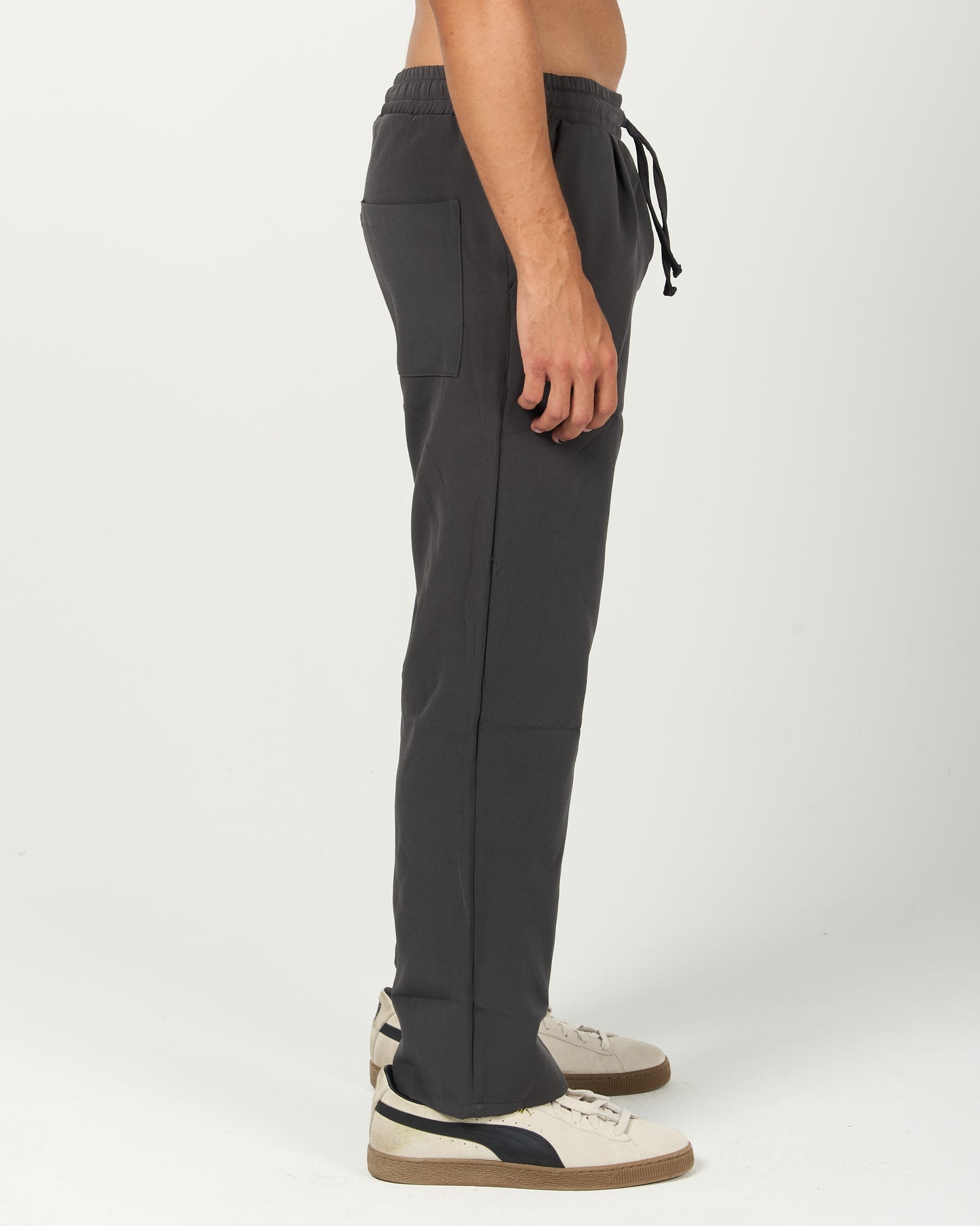 Grey Comfort Fit Jogger Pants