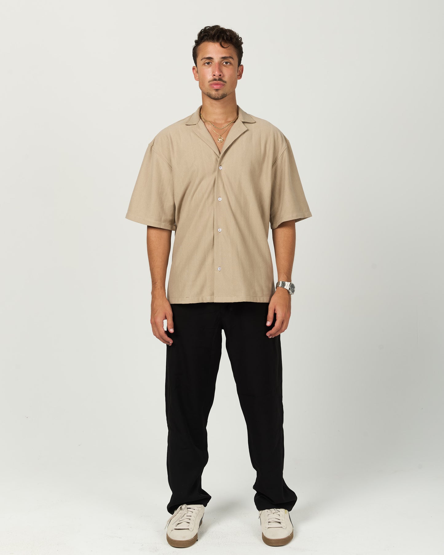 Mocha Textured Shirt