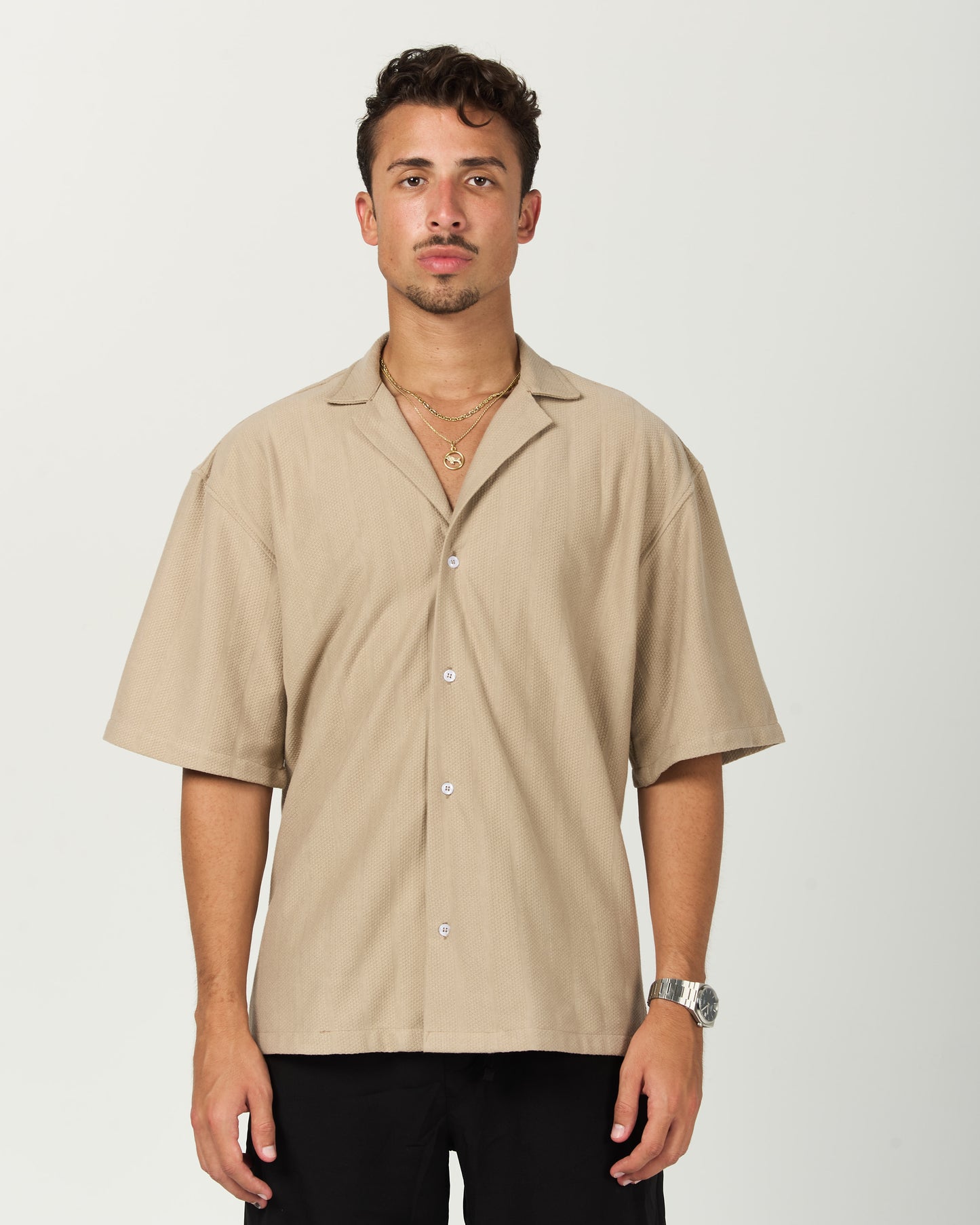 Mocha Textured Shirt